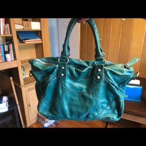 Aqua blue Liebeskind Berlin leather bag